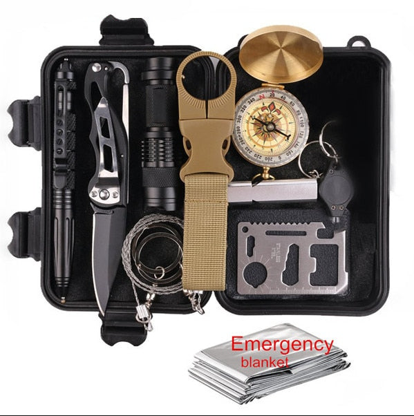 12-In-1 Camping Survival Kit