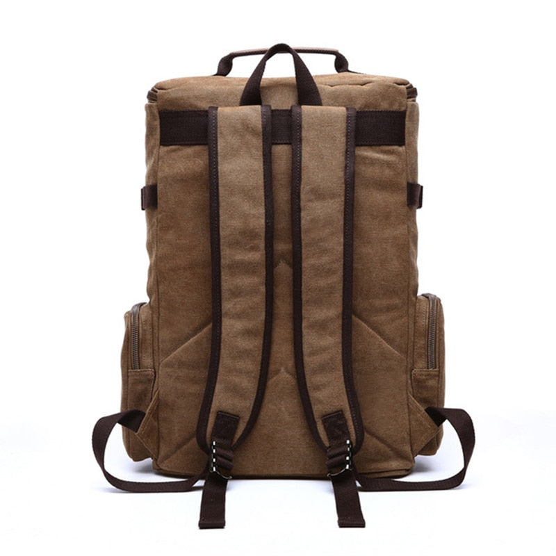 Men's Rectangular Shaped Canvas Backpack