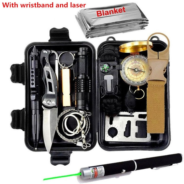 12-In-1 Camping Survival Kit